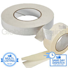 STRONG DOUBLE SIDED TAPE CLEAR STICKY DIY CRAFTS ADHESIVE 12mm 25mm & 50mm x 50M