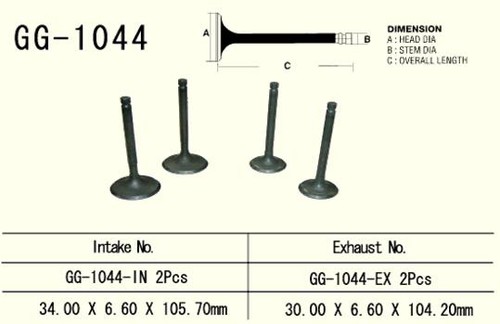 Exhaust valve piece honda xl - exhaust,