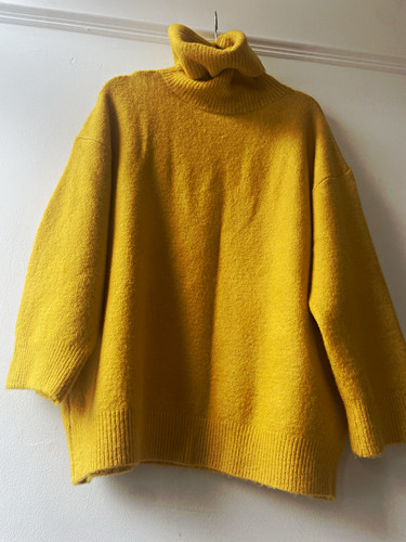 Topshop yellow turtleneck knit - topshop,