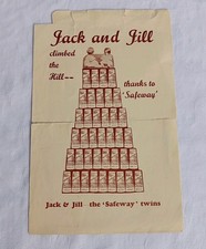 Jack & Jill The 'Safeway' Twins Milk Leaflet Early Advertising