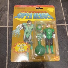 Vintage DC Comics Super Heroes GREEN LANTERN Water Jet Ring Action Figure Toy