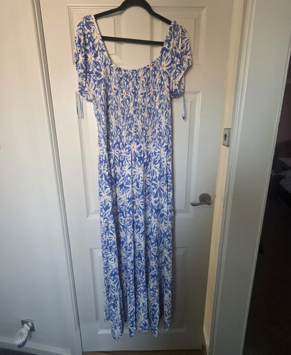 Joe browns blue white floral - white,