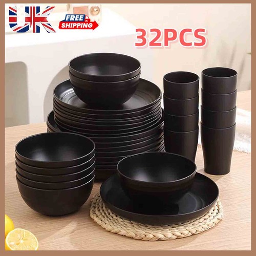 Black picnic camping set - black,