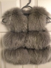 Real Fox Fur Girls Gilet 