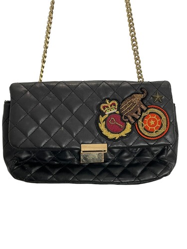 Zara black faux leather - black,