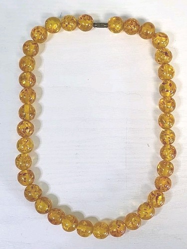 Honey faux amber plastic - honey,