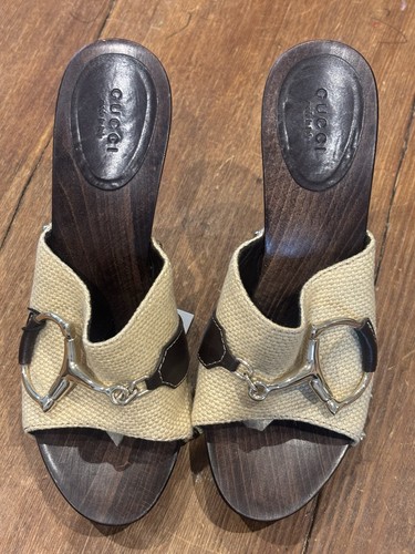 Vintage gucci horsebit wooden - vintage,