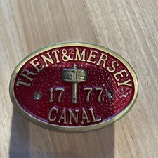 Brass Canal Bridge Plaque