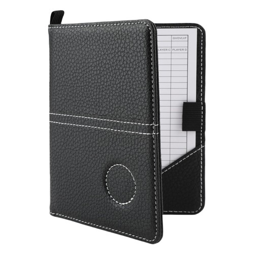 Leather golf scorecard - leather,