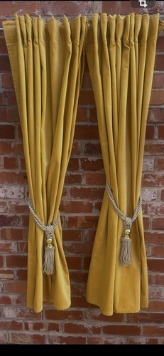 Mustard yellow cotton velvet - cotton,