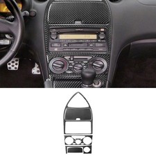 5Pcs For Toyota Celica 2001-05 Carbon Fiber Center Console Switch Panel Cover