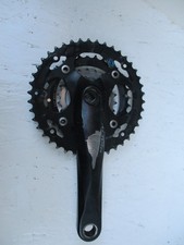 Shimano Alivio FC-M410 Crankset 6/7/8 Speed 42/32/22T MTB ChainSet 175mm Black