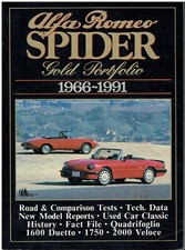 ALFA ROMEO SPIDER S1 BOATTAIL S2 S3 S4 ( 1966 - 1991 ) PERIOD ROAD TESTS BOOK