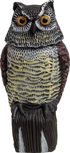 Large realistic owl decoy with - decoy,