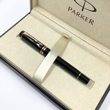 Parker Duofold international Ace fountain pen, 18k gold nib, boxed, Nr mint