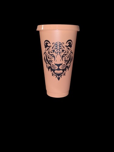 Reusable cup with straw - reusable, 24oz