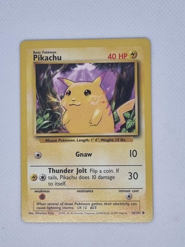 Pikachu 102 shadowless - 58/102,