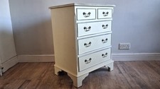 Delightful Vintage French Style Cream 2 over 3 Chest of Drawers . Quality Piece