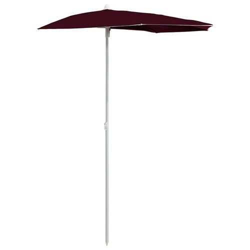 Garden half parasol with pole - half,