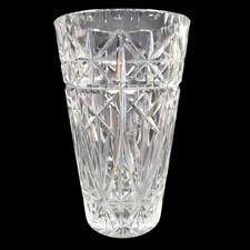 Vintage Crystal Cut Glass Vase