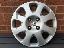 Single Peugeot 15" Wheel Trim Genuine Original Hub Cap 307 Partner 207 308