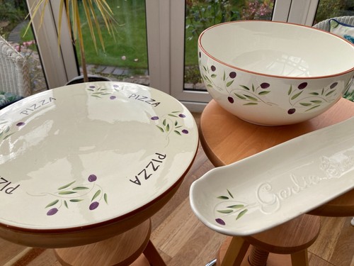 New olive design crockery set - new,