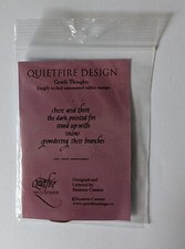 Winter Tree Snow Verse Rubber Stamp - By Quietfire Design