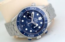 Omega Seamaster Chronograph (2022) - 44mm Co-Axial Automatic Watch - Blue Dial