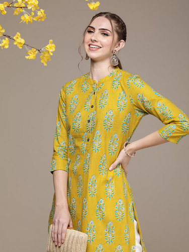 Indian women green - women, cotton