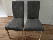 Pair Of NEXT Grey Dining Chairs