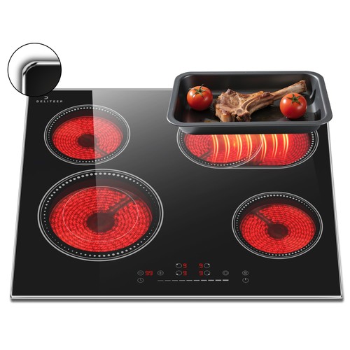 Zone ceramic hob - ceramic, in