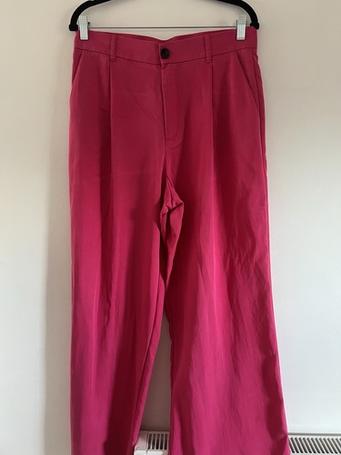 Zara women pink wide - pink, wide-leg