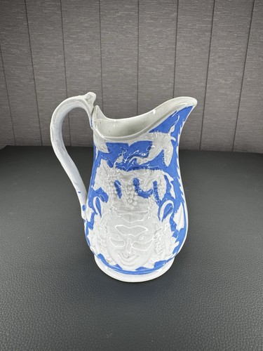 Victorian parian ware blue - victorian,