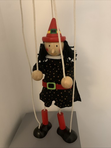Wooden marionette puppet a - puppet, on