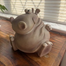 Paolo Chiari Hippopotamus Hippo Money Box Piggy Bank with Stopper - Vintage