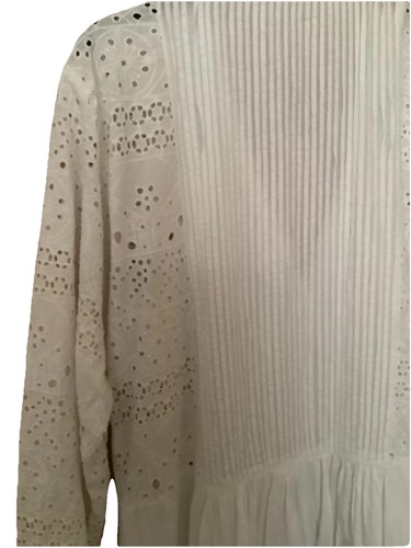 Zara white broderie anglaise - broderie,