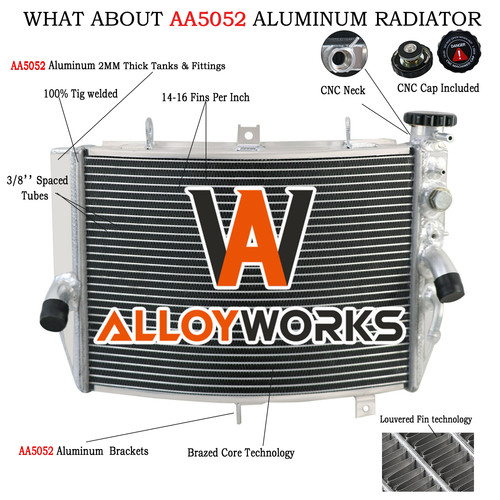 Brand new alu radiator - brand,