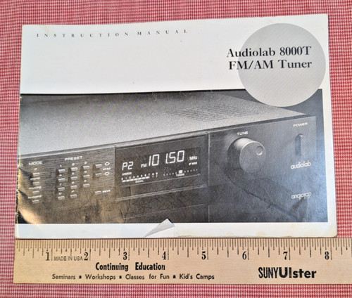 Vintage manual audiolab 8000t - audiolab,
