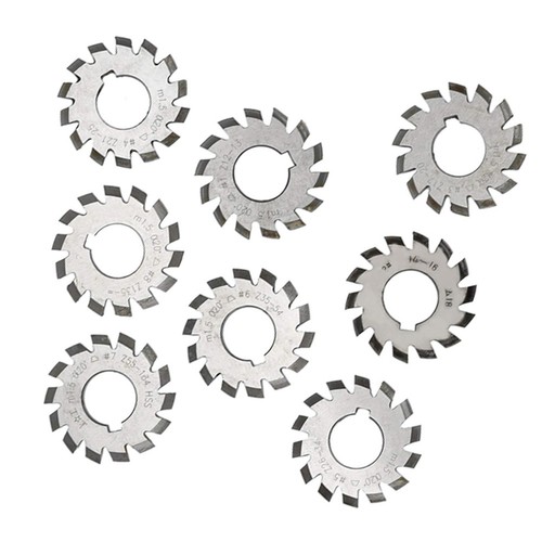 Hss gear cutters eight piece - hss,