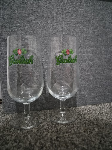 Grolsch half pint stem glasses - half,