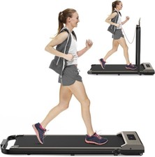 Folding Walking Pad Treadmill 2.5HP 10km/h Wide Belt Shock Absorb Home Office