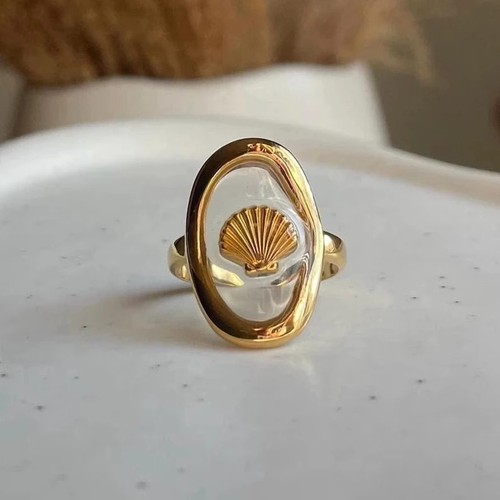 Gold plated seashell shell