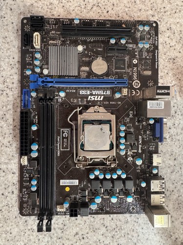 Msi b75ma e33 motherboard - motherboard, (lga