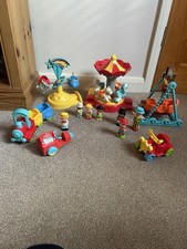 ELC Happyland Funfair Fairground Carousel Pirate Ship Rocket Ship Rides Bundle