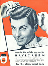 BR03 VINTAGE BRYLCREEM ADVERTISING A4 POSTER PRINT