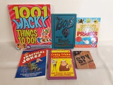 Tricks, Pranks and Practical Jokes Book Bundles x6 Crazy Tricks, Boys Book,