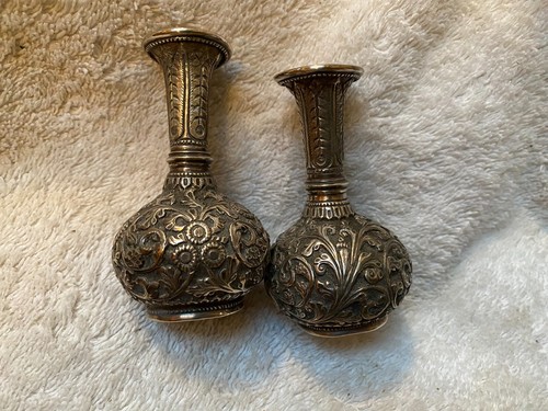 Pair antique silver - of,