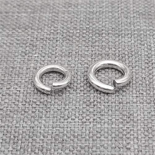 Sterling silver oxidized - silver, round