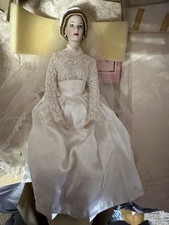Franklin Mint  Heirloom Princess Grace Kelly Bride Porcelain Doll 16" Tall