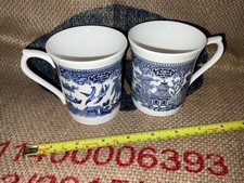 2 x  Churchill Blue Willow